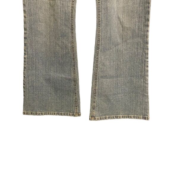 DKNY Jeans Women Greenwich Flared Leg Sz 10 Blue Cotton Blend Y2K Cowgirl Retro - Picture 6 of 9